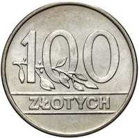 100 złotych . Rok 1990 . Stan menniczy .