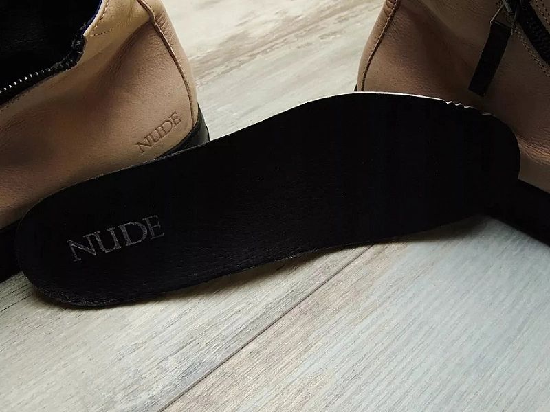 Nude Footwear Sneakers Zip Shoes Trampki Premium Skórzane