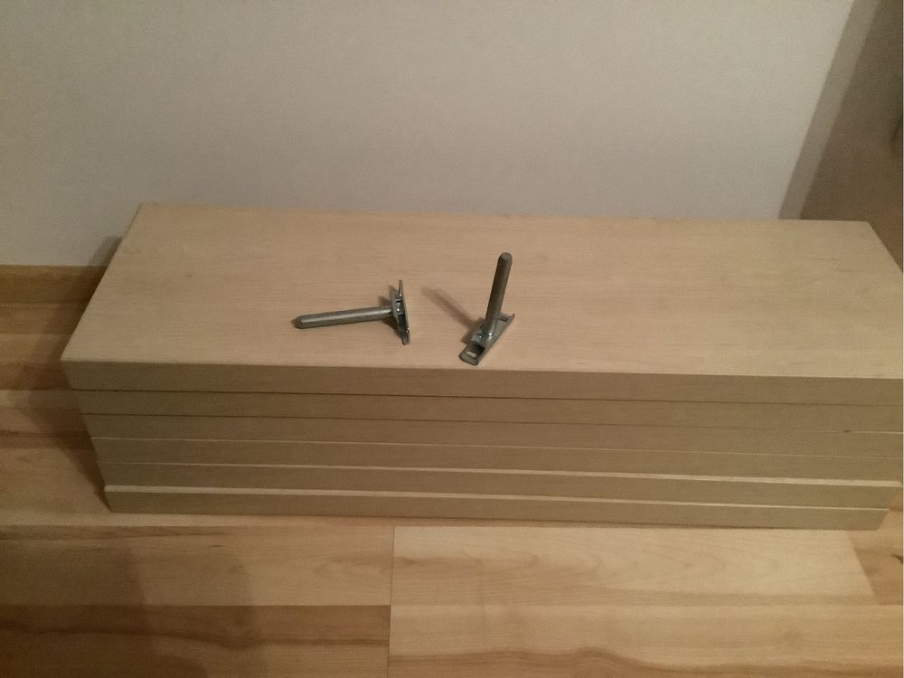 Półka gruba, kolor klon, 80 cm,