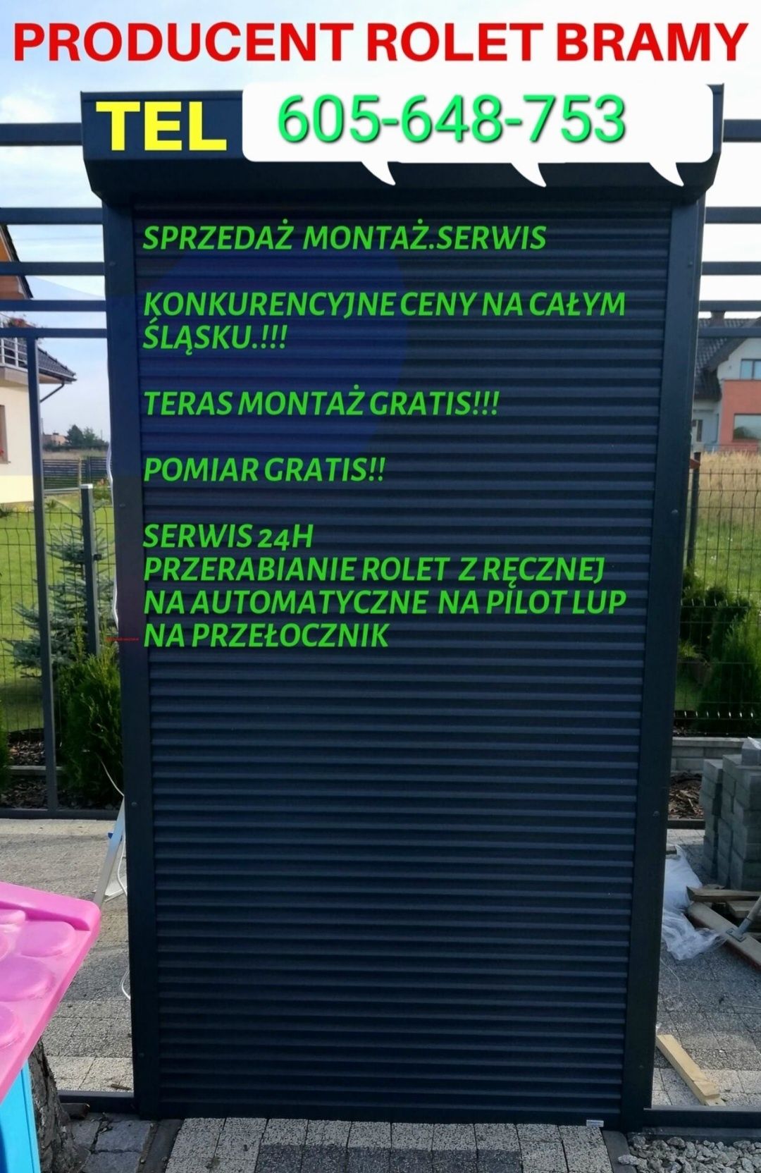 Serwis naprawa Rolet Bram zewnątrz 24h