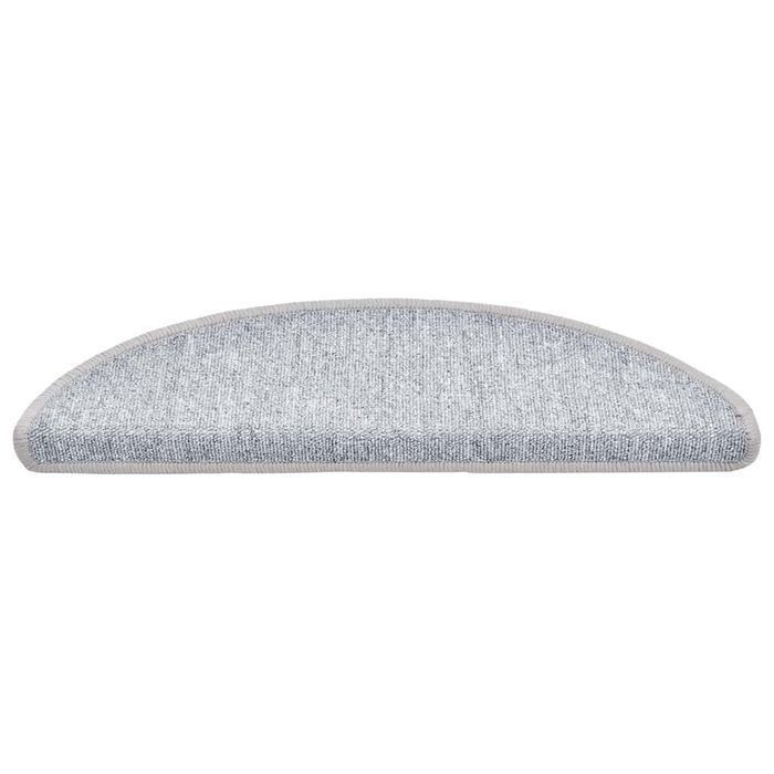vidaXL Maty na schody 30 szt. Jasnoszary 56x17x3 cm