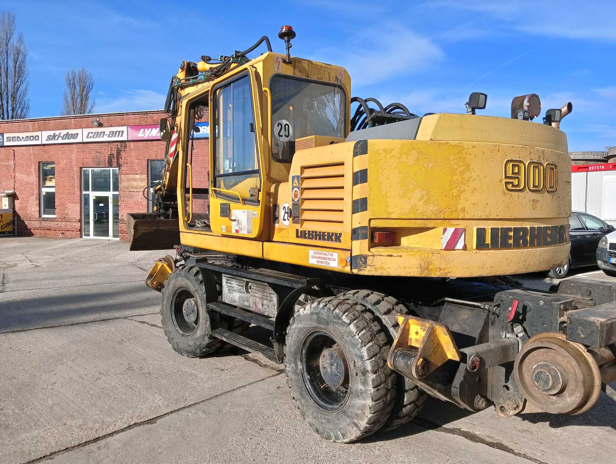 Koparka Liebherr A900ZW, dwudrogowa