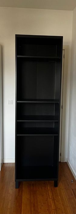 Ikea estante Bestå preto/castanho