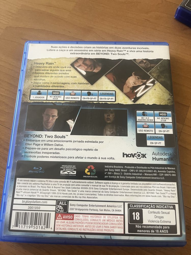 Heavy Rain + Beyond Two Souls Collection PS4