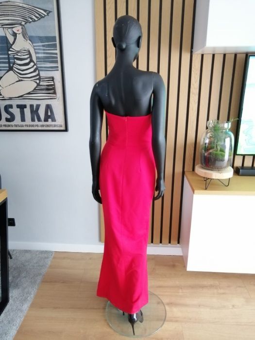 Suknia + bolerko kolor czerwony roz. S PTAK