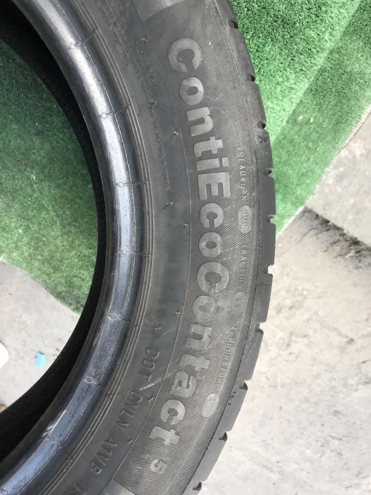 Continental 195/55r15 пара резина шини б/у склад літо резина