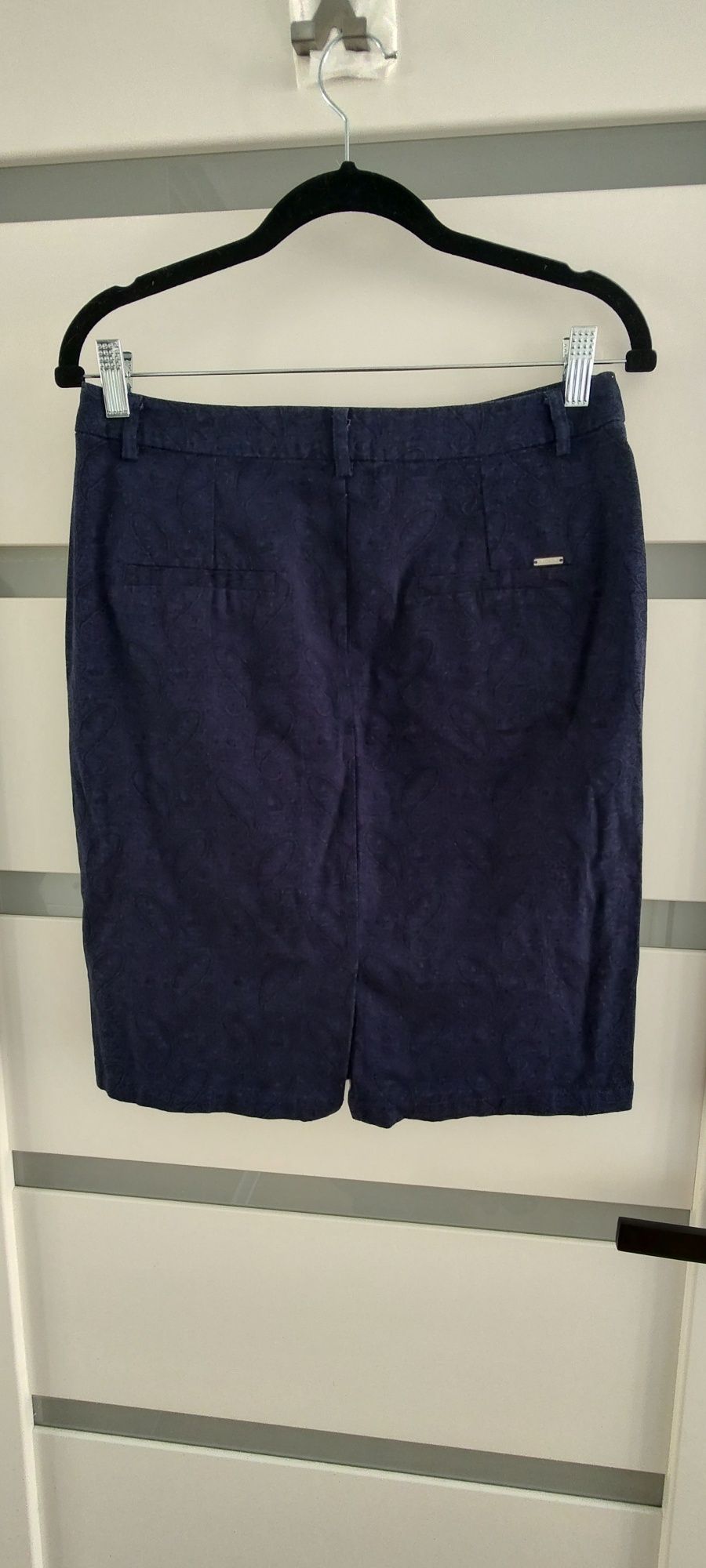 Spódnica paisley 38 M granat Quiosque