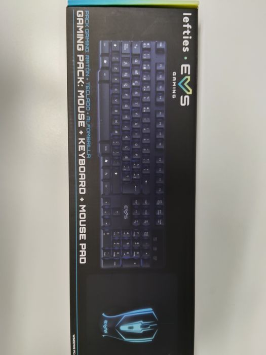 Conjunto gaming led teclado + rato + mouse pad