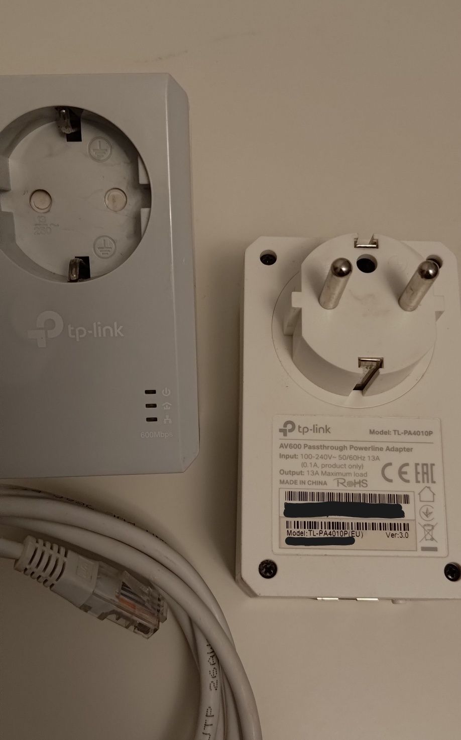 Kit Powerline TP-Link TL-PA4010P AV600 Passthrough