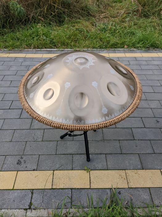 Ханг Золотий Арт 10нот| Handpan з мандалами D minor