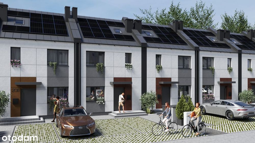 Domy 90 m² + 25 m² strychu,energooszczędna pompa ciepła, fotowoltaika