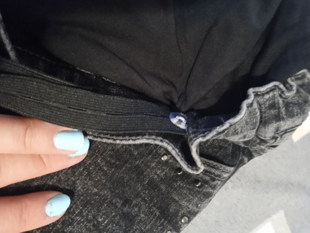 Spodnie jeansowe ciążowe stan idealny rurki