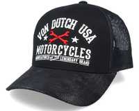 Boné Motorcycles Black Trucker - Von Dutch