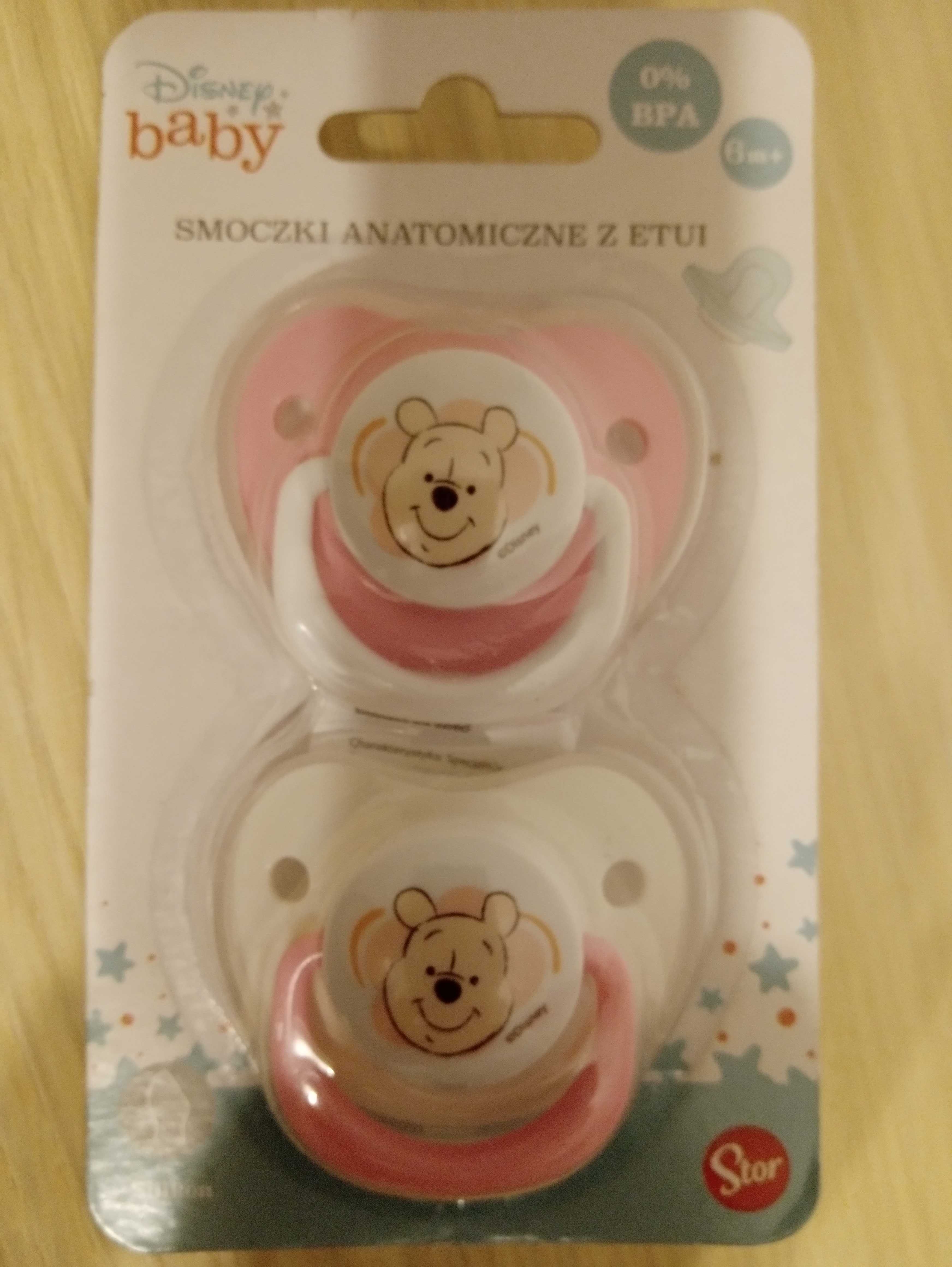 Okazja 200 szt. smoczek anat. StorDisneyBaby silikon etui 0%BPA 6m+