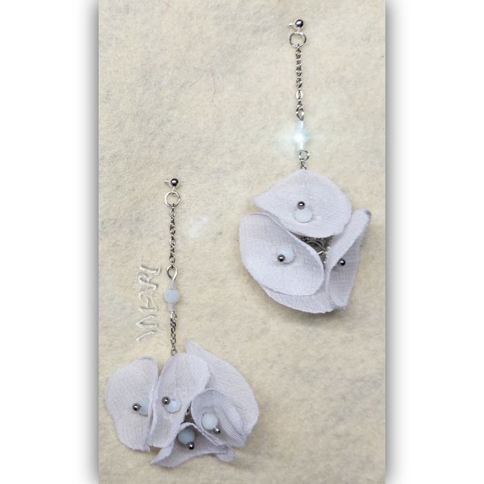 Kolczyki Z Kwiatami,  dlugie, lekkie