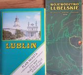 LUBLIN  plan miasta ze spisem ulic - 1991