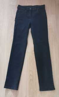 Granatowe proste jeansy /spodnie