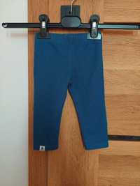 Niebieskie legginsy jak dżinsy 0-6m 62-68 cm J&L