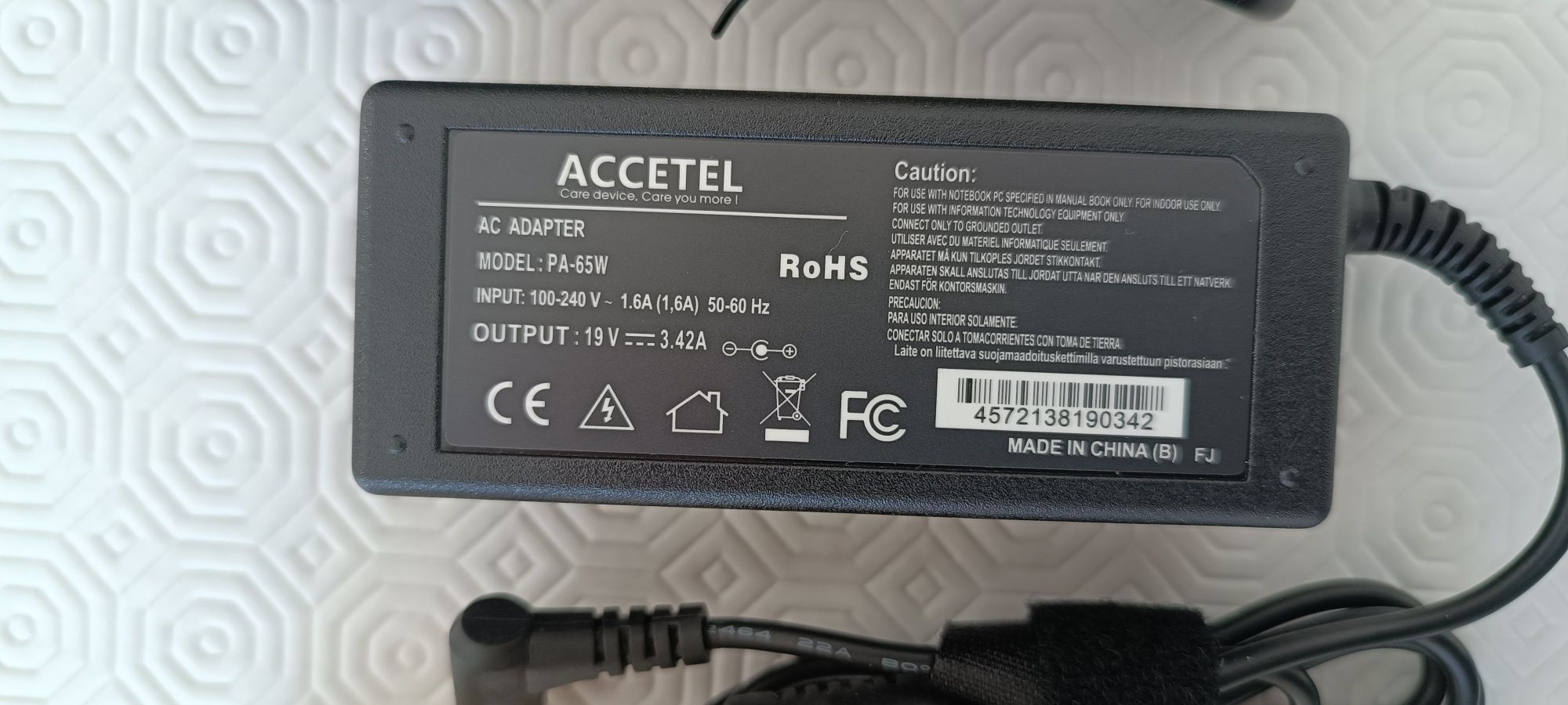 Carregador para portátil Acer Aspire 8920G