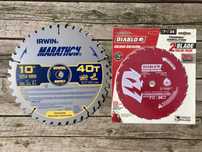 Пильний диск Diablo Demolition 184 мм, Irwin MARATHON 254 мм