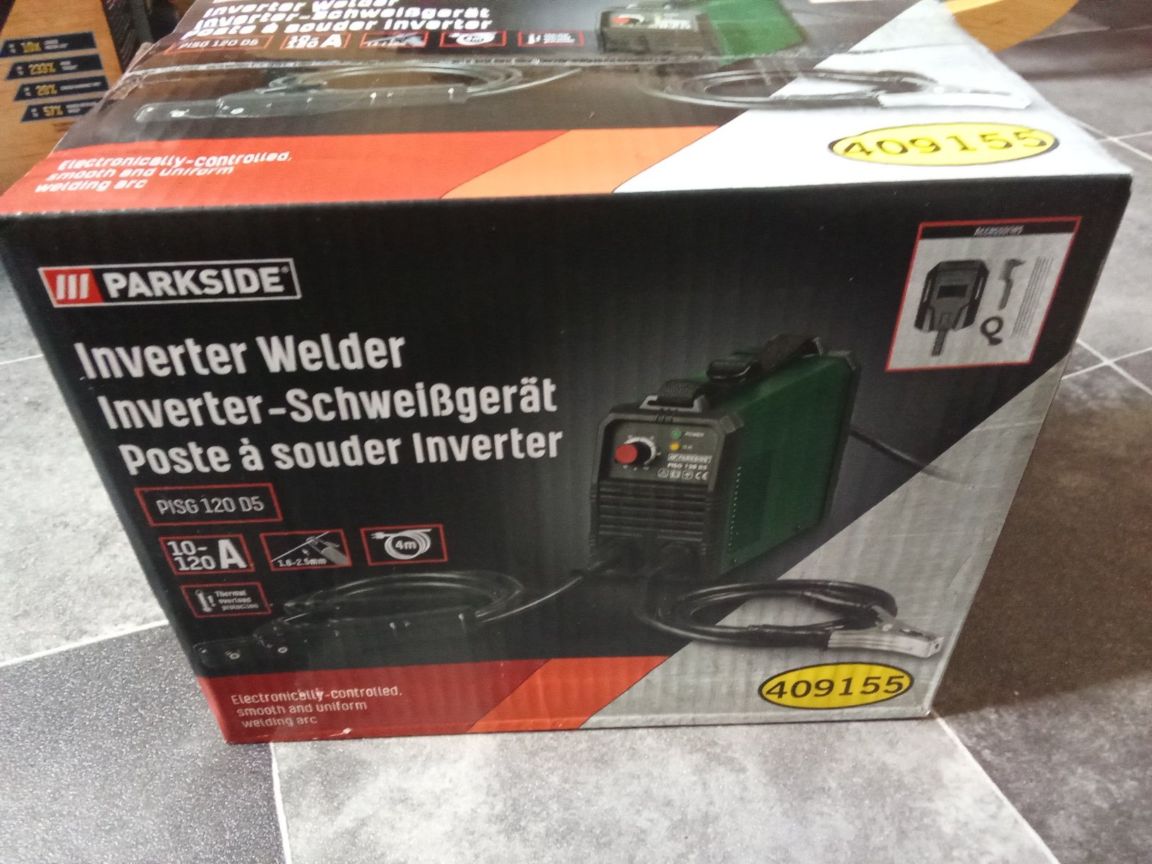 Spawarka Parkside 120A + paczka elektrod 2,5x350