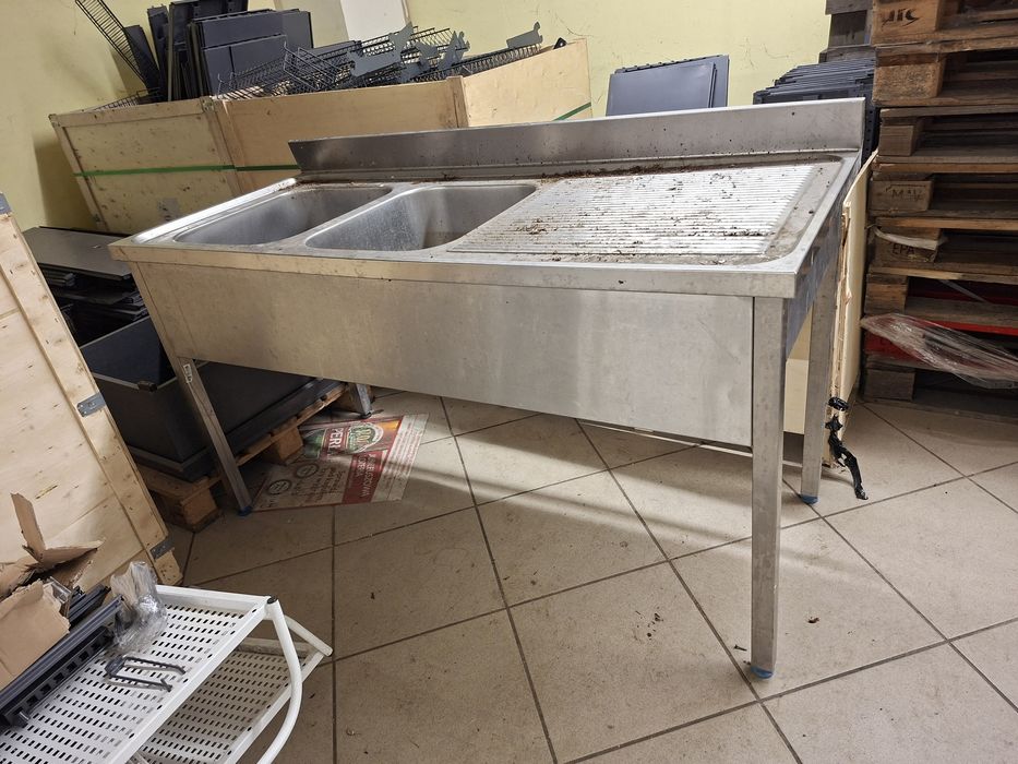 zlew dwukomorowy gastronomiczny