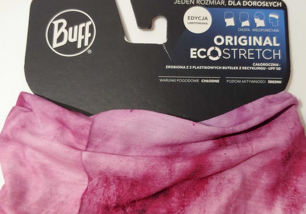 Buff komin, chusta wielofunkcyjna, kolor fuksja
