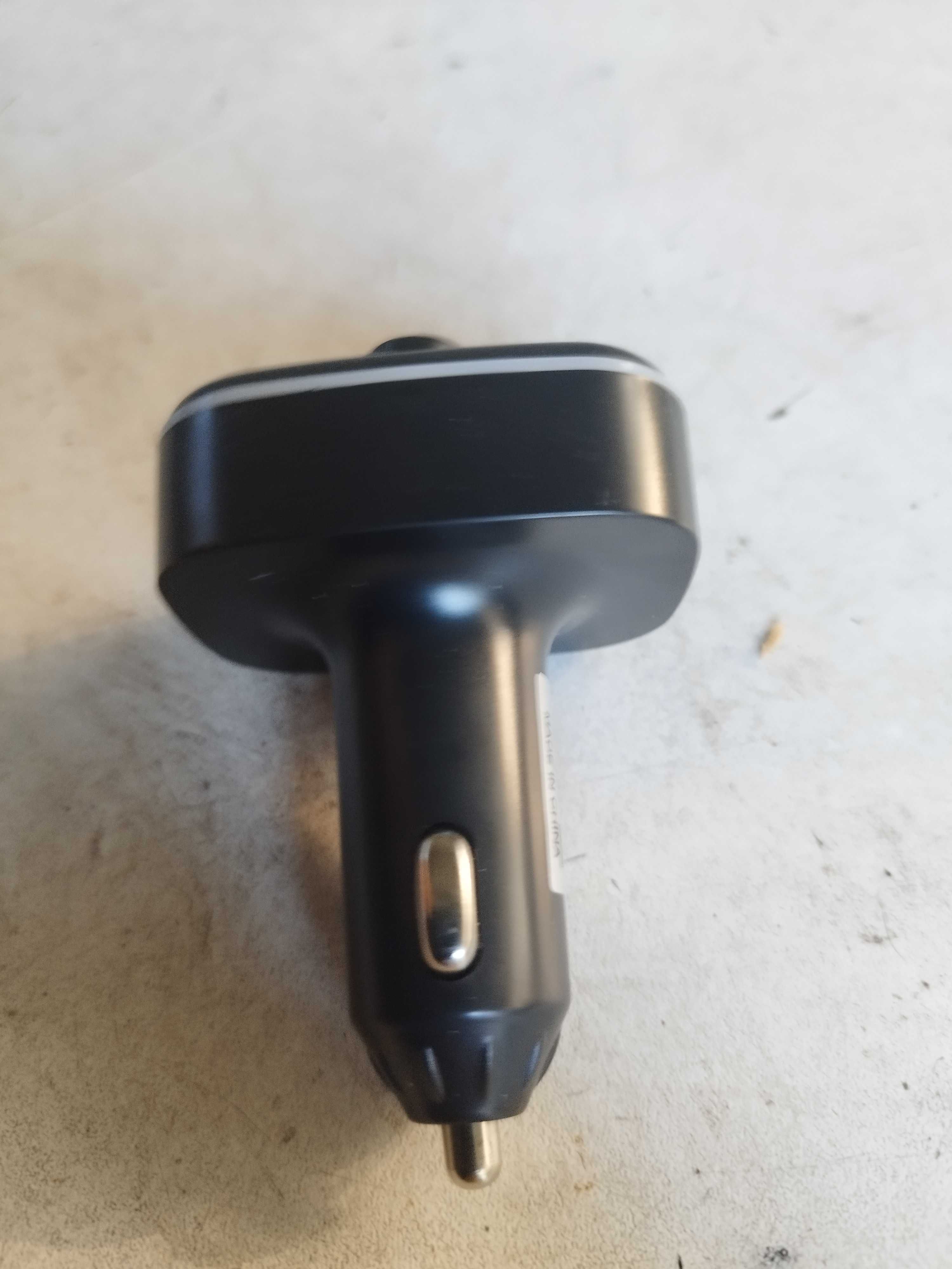 Transmiter FM bluetooth ładowarka samochodowa zestaw głośnomówiący