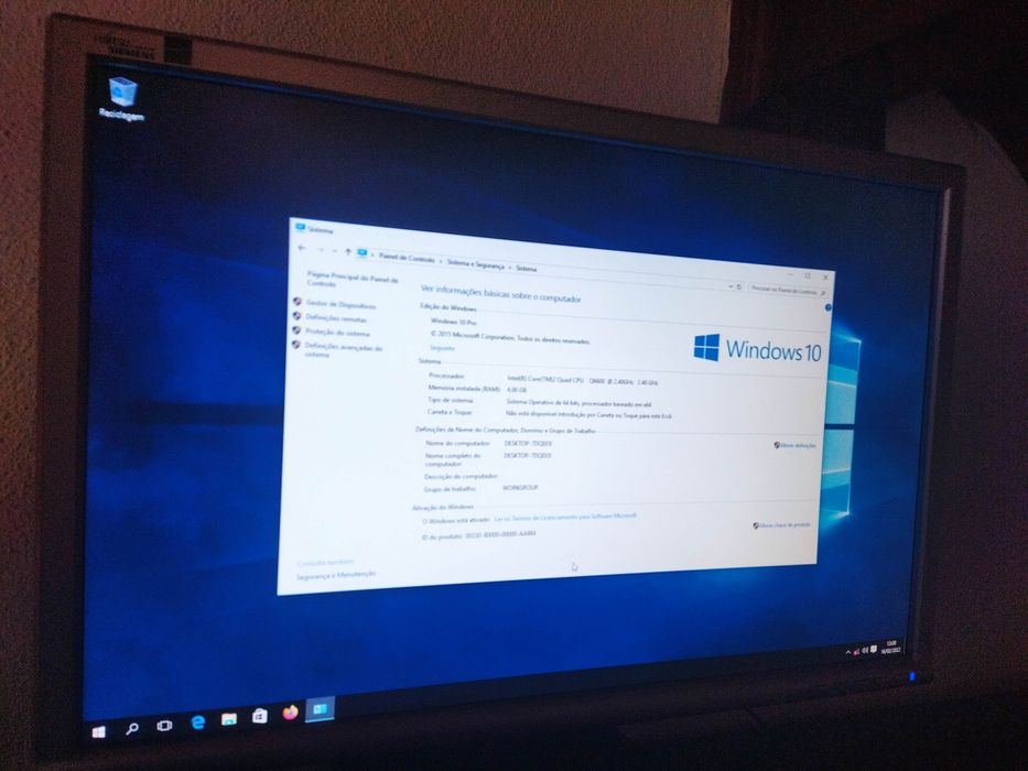 Computador PC fixo, desktop, rápido, led, Windows 10 Pro + Office
