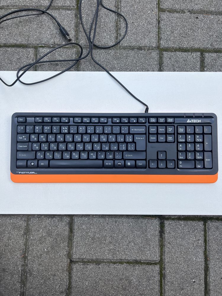 Клавиатура A4Tech FK10 компьютерная оранжевая