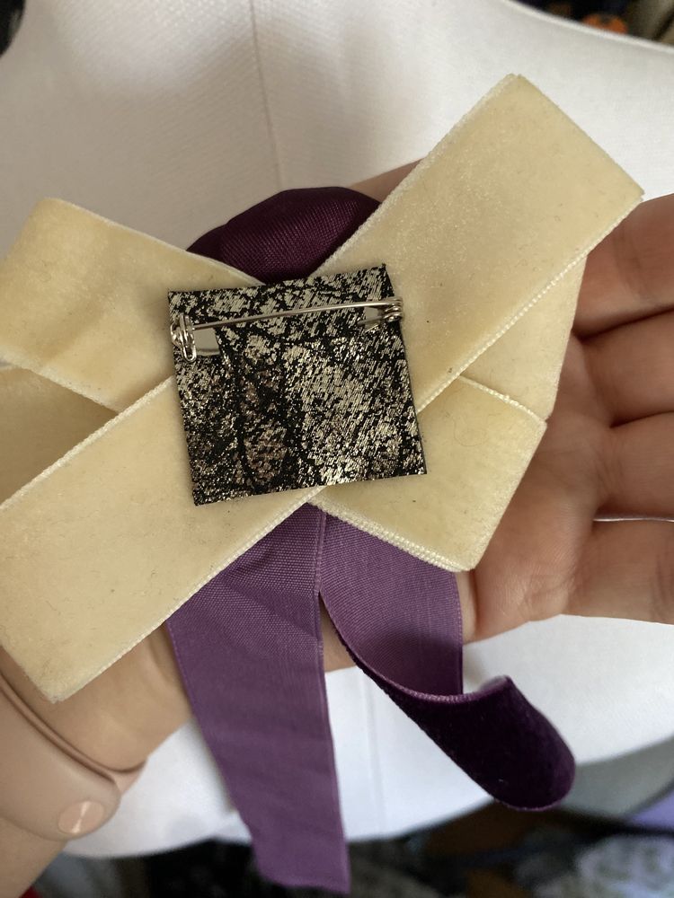 Broszka kokarda muszka krawat handmade kwiat karnawal garry potter