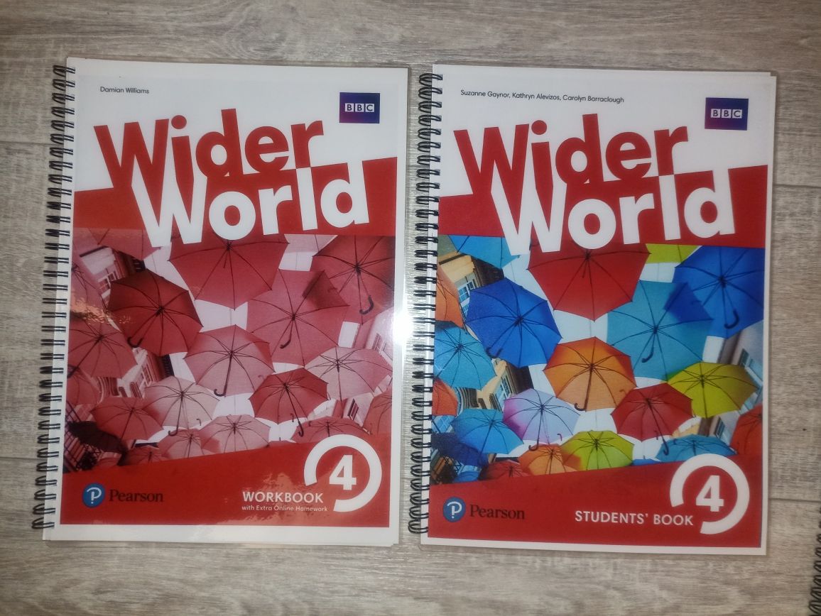 Wider world 1,2,3,4 комплект книга+зошит