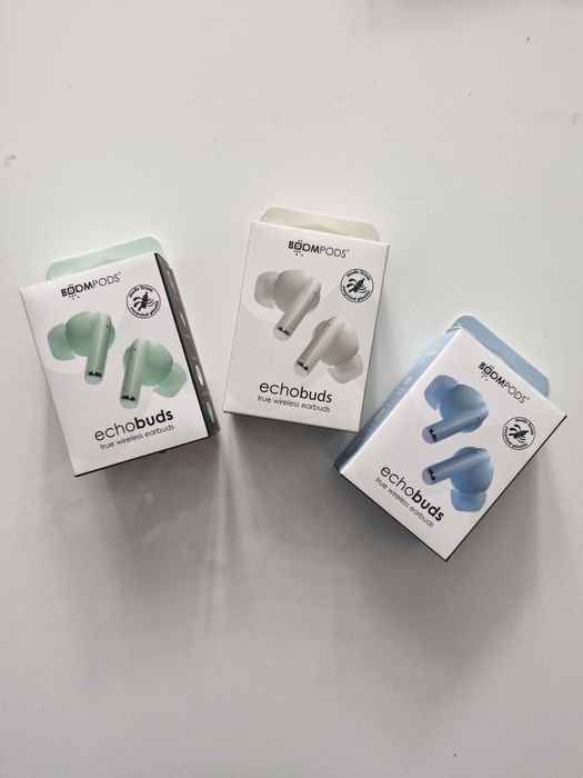 Słuchawki douszne z mikrofonem nowe Boompods 1szt