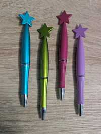 Nowy długopis brokatowy kolorowy czarny do wyboru przybory szkolne