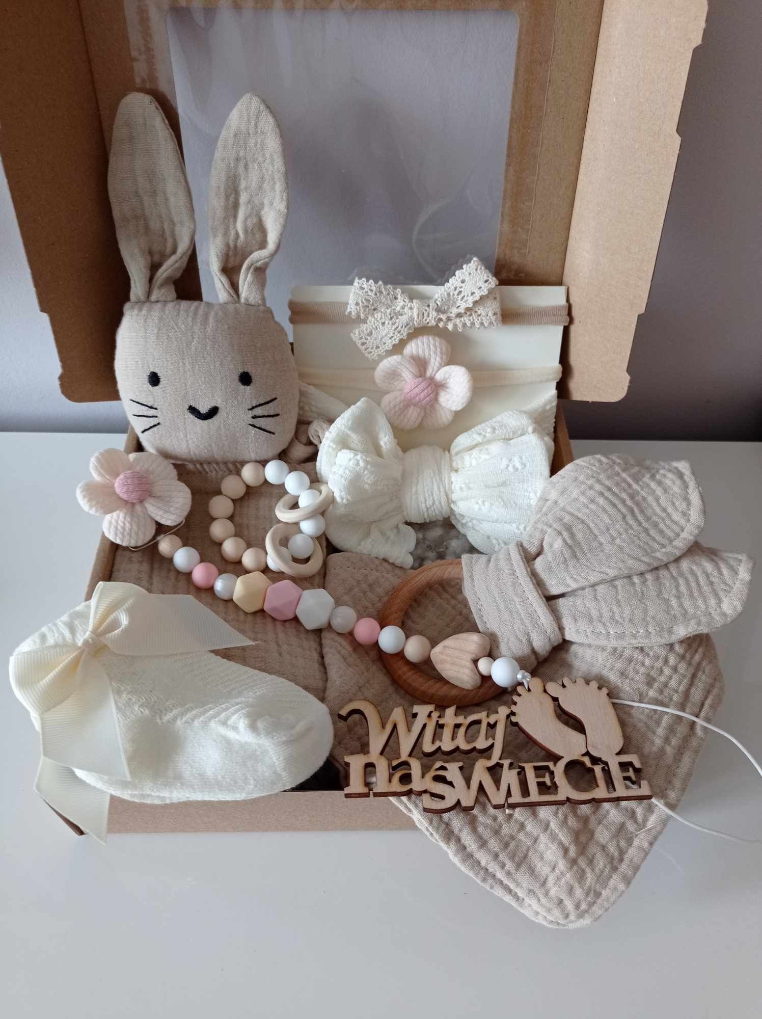 Zestaw Prezentowy baby shower narodziny chrzest baby box