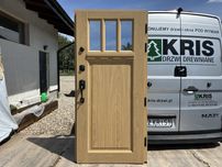 Drzwi wejściowe zewnętrzne drewniane Amerykańskie schlage Montaż PL