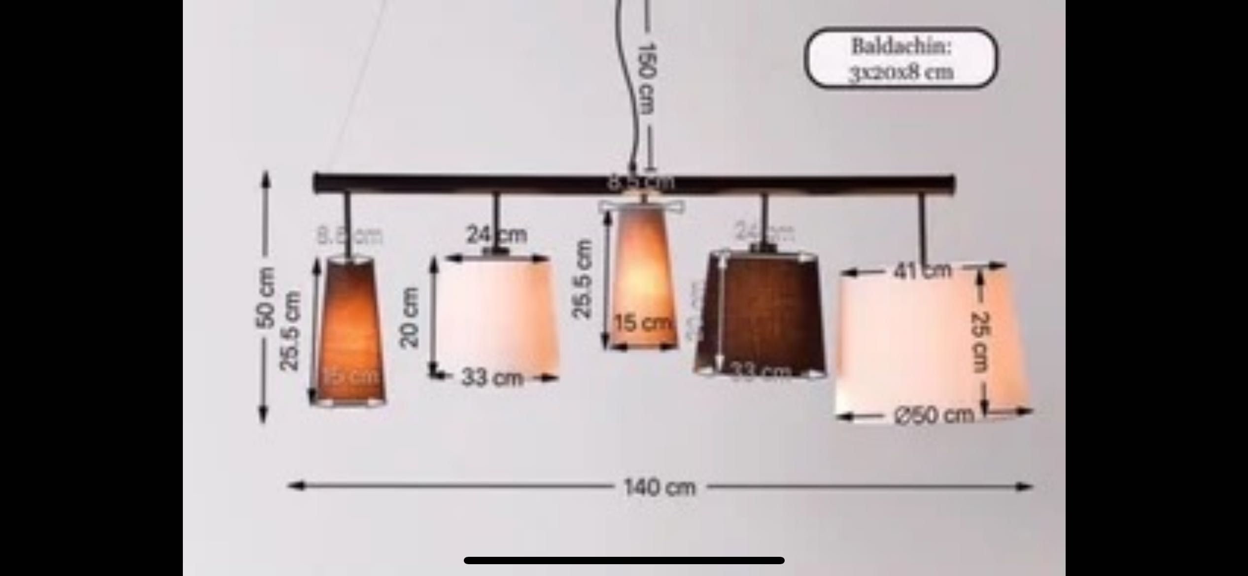 Kare Design Parecchi Black 140 Lampa Wisząca