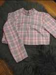 Koszula crop top w kratę