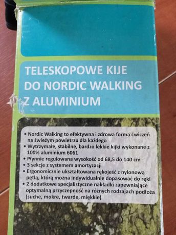 Teleskopowe kije do Nordic Walking / kije trekkingowe. Nowe.
