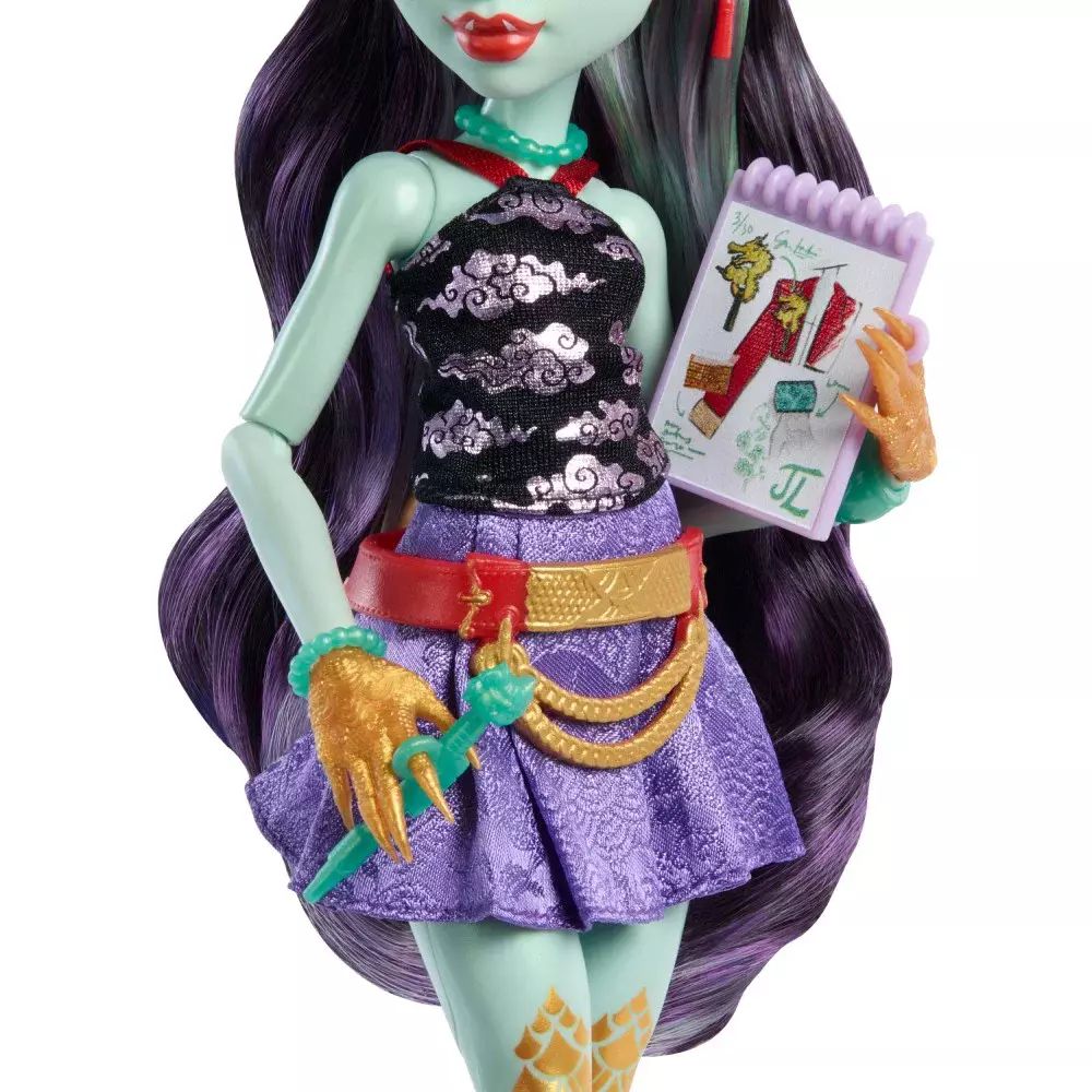 Monster High. HYV58 Jinafire Long + zwierzątko