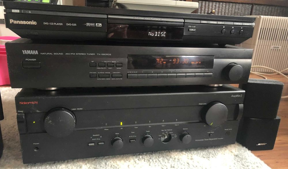 odtwarzacz DVD/CD Panasonic + przewody