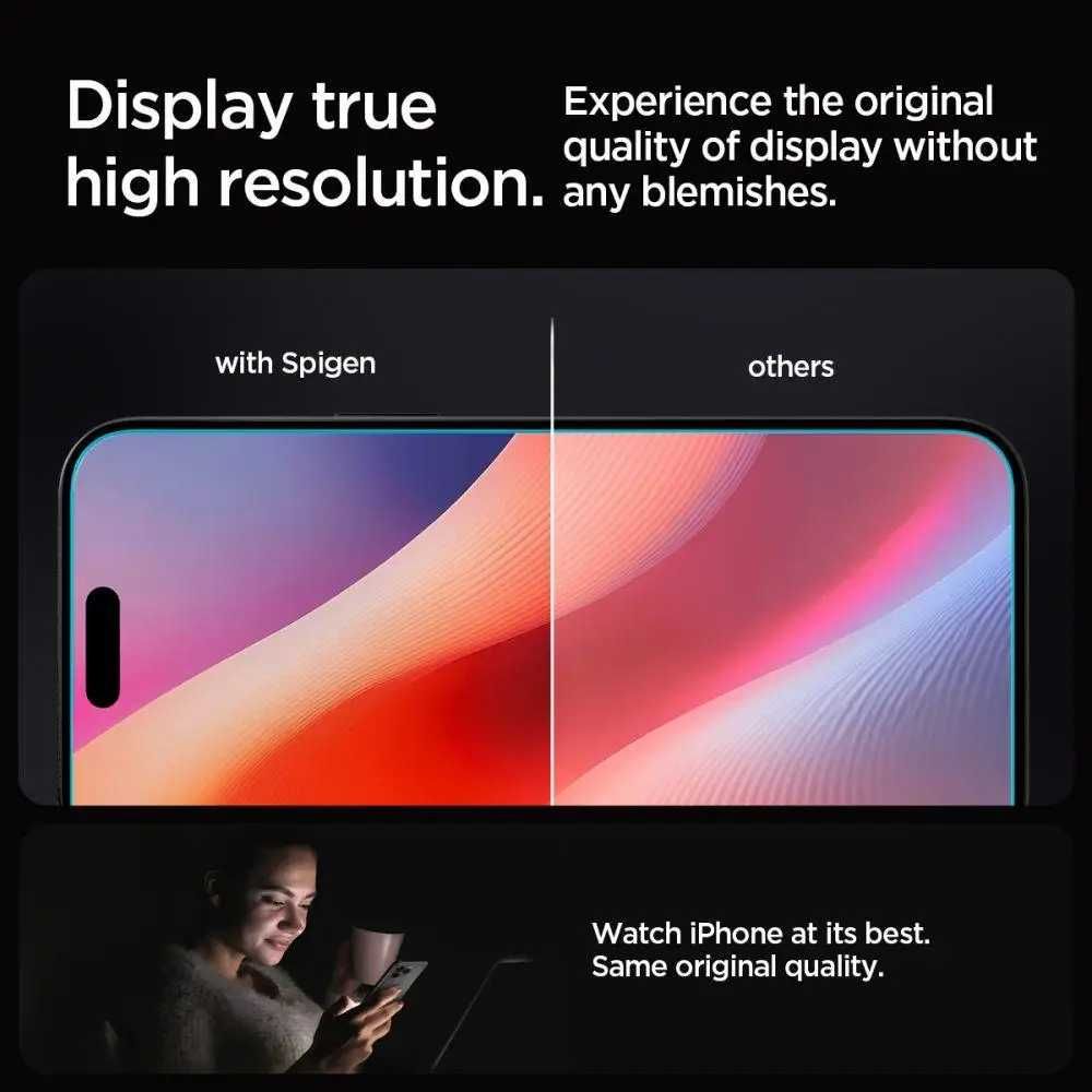 Защитное стекло Spigen Glas.tR EZ FIT 2-Pack iPhone 16 Pro Max - Clear