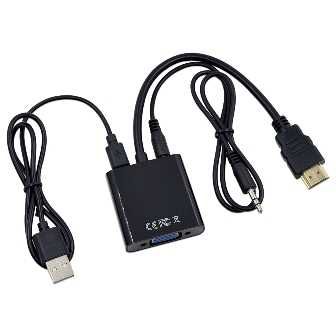 Переходник HDMI DVI DP на VGA 1080 p конвертер адаптер аудио