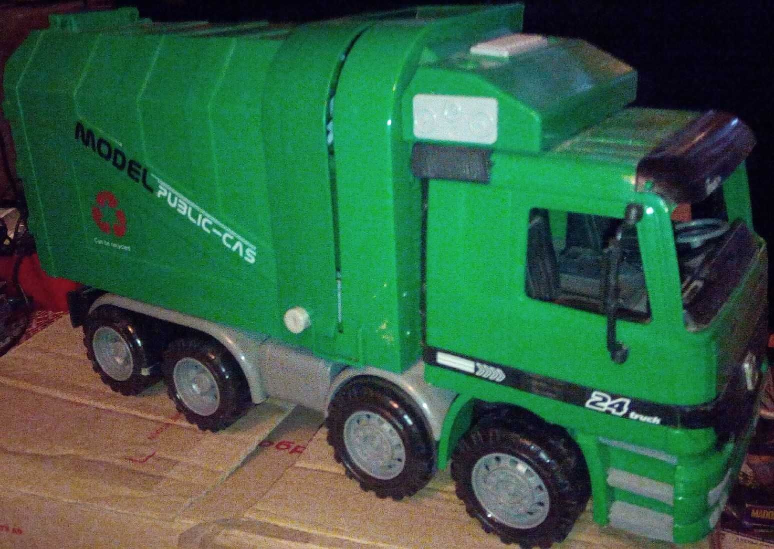 мусоровоз гонки детский  автопарк грузовики тягач большого размера