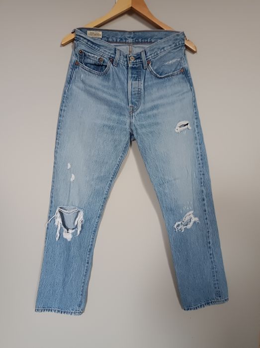 Spodnie jeansowe Levi's 501 z przetarciami