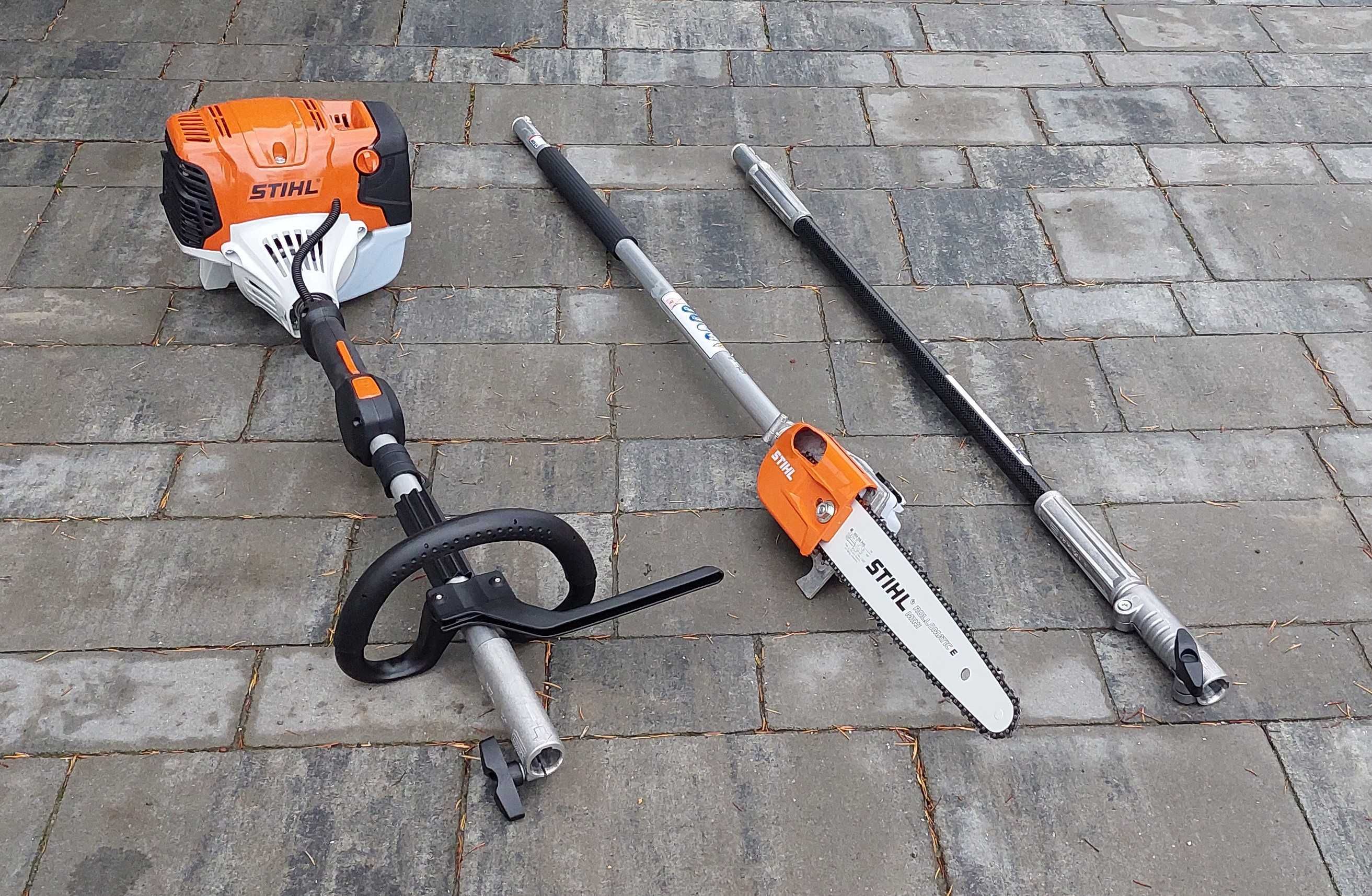 Mocna podkrzesywarka Stihl 1,9KM piła na wysięgniku multitool wynajem