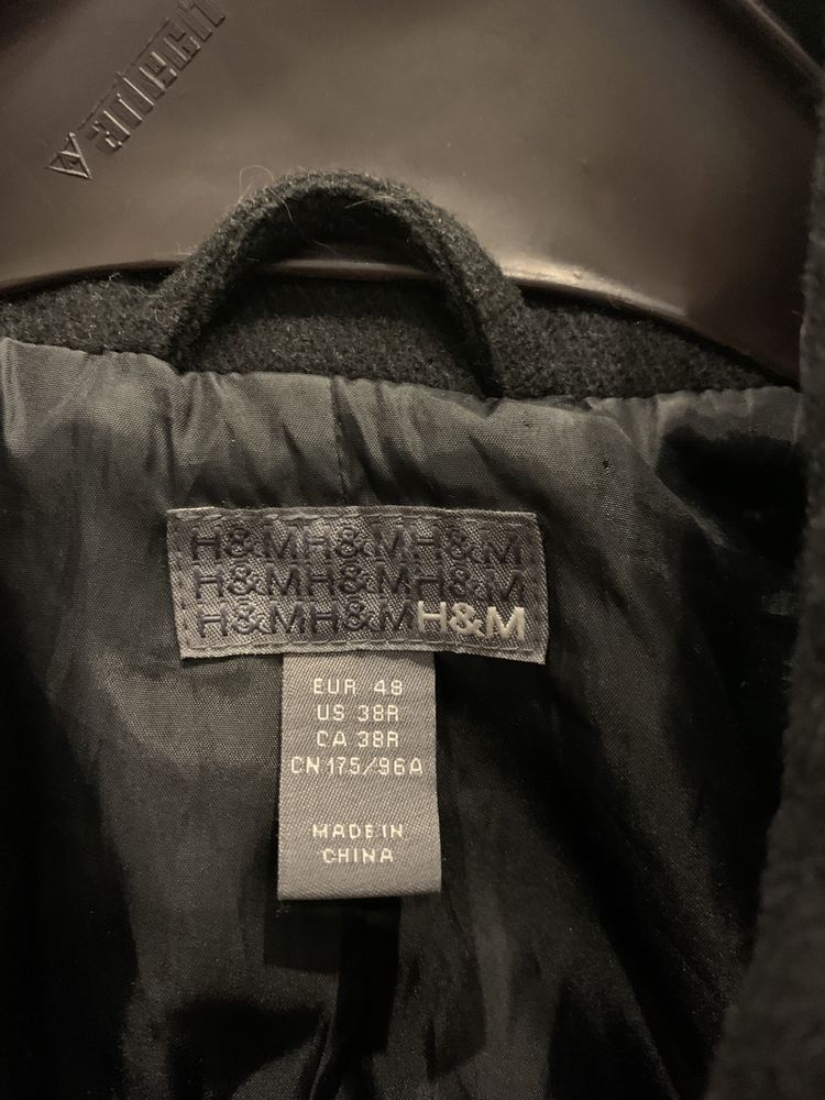 Ciepły wełniany płaszczyk H&M