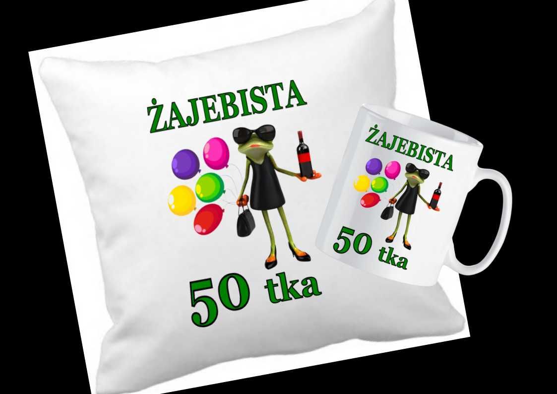Zestaw Kubek Poduszka Na 50Tkę Prezent