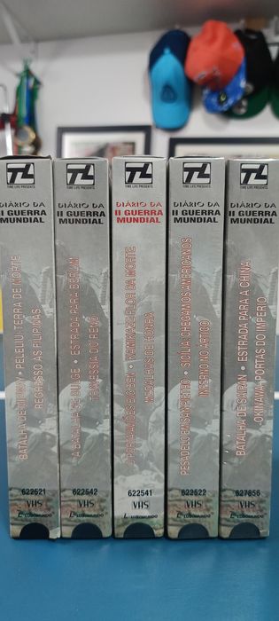 Coleção sobre a primeira guerra mundial VHS.