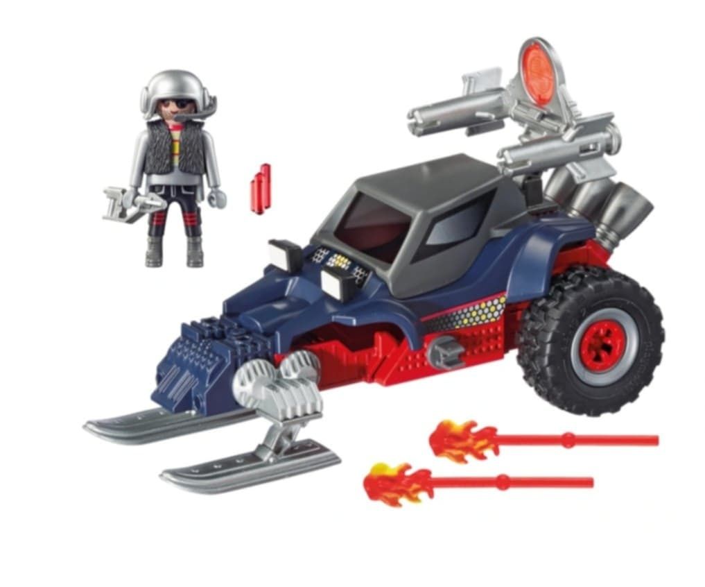 Playmobil  9058  pojazd płozowy  z piratem  polarnym